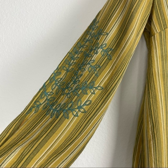 LOGO Striped Woven Blouse with Embroidery​​​​​​ - Picture 5 of 7